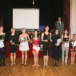 zleva: Nina Bachroov (3. msto), Jitka Polchov (1. msto), Tereza Doksansk (2. msto), Klra Tilcerov (5.), Dita Bachroov (4.), Lenka hov (8.), Zuzana Nmethov (7.) a Monika Charvtov (10.)