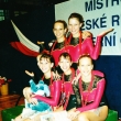 (horní řada) Tereza Škorpilová a Aneta Balážová, (dole) Jana Šťastná, Zuzana Urbanová, Zuzana Némethová a Tereza Doksanská