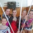 Chomutovsk� z�vodnice, zleva: Karol�na Vostatkov�, Karol�na Sm�tkov�, Monika Charv�tov�, Aneta Wottawov� a Kl�ra Tilcerov�, Plze�sk� poh�r 8. 10.