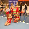 Spole�n� skladba nad�j� star��ch (zleva Ad�la �erm�kov�, Simona Tul�kov�, Lucie Beckov�, Ad�la Pol�chov�, Denisa Pechou�ov�), Chodov Cup, Praha 22. 11. 2015
