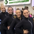 Spole�n� skladba IV. kategorie (zleva Tereza �i�kov�, Jacqueline Bernasov�, Lucie Bernasov�, Aneta �erm�kov�), Fin�le �esk�ho poh�ru, Praha 29. 11. 2015