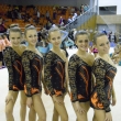 Juniorky SC 80 Chomutov, zleva: Tereza �i�kov�, Aneta Wottawov�, Kate�ina Jura�kov�, Monika Charv�tov� a Aneta �erm�kov�, M�R spole�n�ch skladeb, Brno 27.11.