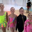 Nad�je p�ed z�vodem (zleva) Barbora Suchardov�, Anna Milerov�, Sofie Krsteva a Diana Petr��lkov�, Jabloneck� perli�ka, 23. 4. 2016