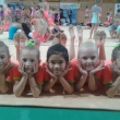 Spole�n� skladba nad�j� nejmlad��ch B, (zleva) Magdalena Koubkov�, Nat�lie Sou�kov�, Nikola Duong Thao Ngan, Veronika Kalinov�, Vivien Gerstenh�ferov�, Podzimn� dr��ek, Rumburk, 23. 10. 2016