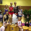 Letos to bylo bez medail, zato s pknmi umstnmi v prvn polovin startovnho pole (zleva Sofie Krsteva, Kateina Chlebekov, Adla Polchov, Klra Tilcerov, Anna Milerov, Adla ermkov), Goodwill Cup, Praha 9. 4. 2016