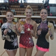Z�vodnice V. kategorie si rozebraly v�echny t�i medaile (zleva Aneta �erm�kov�, Tereza �i�kov�, Jacqueline Bernasov�), Chomutovsk� poh�r, 1. 5. 2016