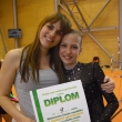 Kateřina Chlebečková s trenérkou Ninou Bachroňovou měly důvod k radosti, MČR kadetky mladší, Brno 19. 5.