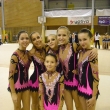 Nad�je star�� SC 80 Chomutov, zleva: Jacqueline Bernasov�, Eli�ka Dvo��kov�, Michaela Nevolov�, Kate�ina Chlebe�kov�, Karol�na Sm�tkov�, uprost�ed: Karol�na Vostatkov�, M�R spole�n�ch skladeb, Brno 27.11.